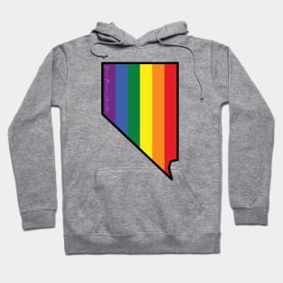 Nevada Gay Pride Flag Hoodie